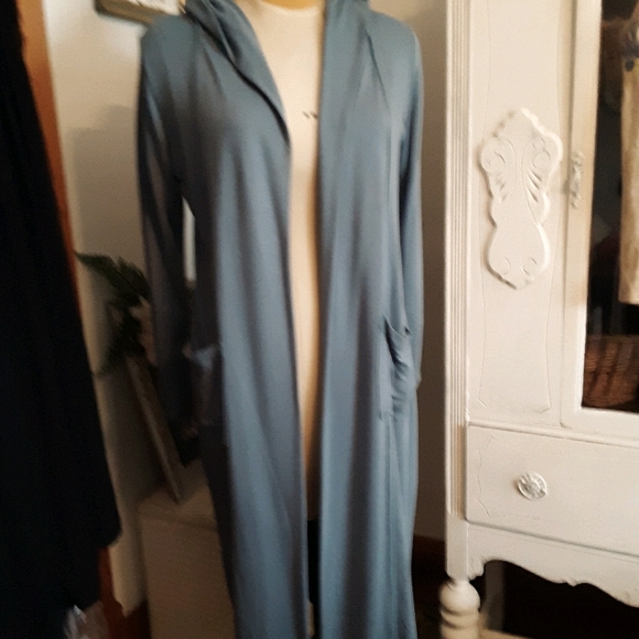 Wildflowers Sweaters - Wildflower Cornflower Blue Duster